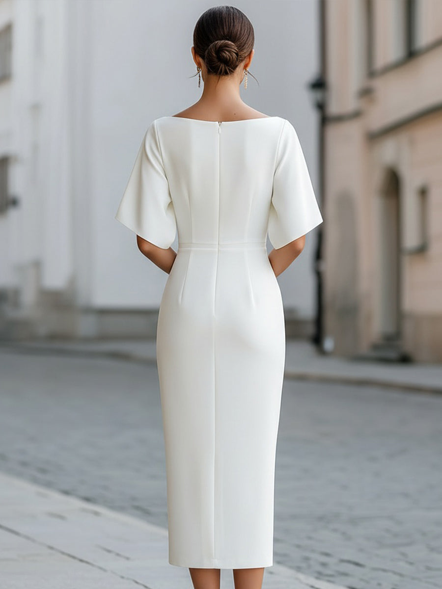 Tara - Off-Shoulder Midi Dress