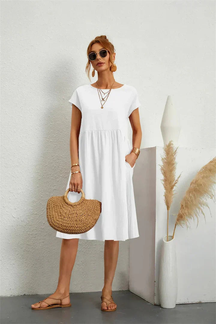 Maeve - Linen Swing Midi Dress