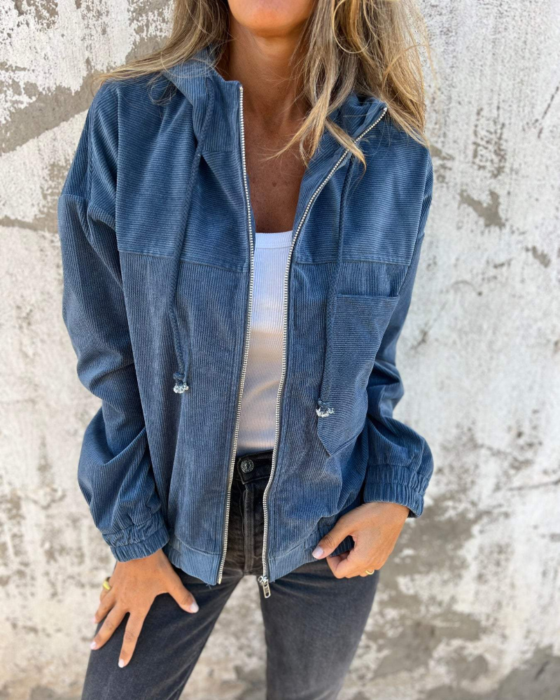 Ella – Corduroy Zip Jacket