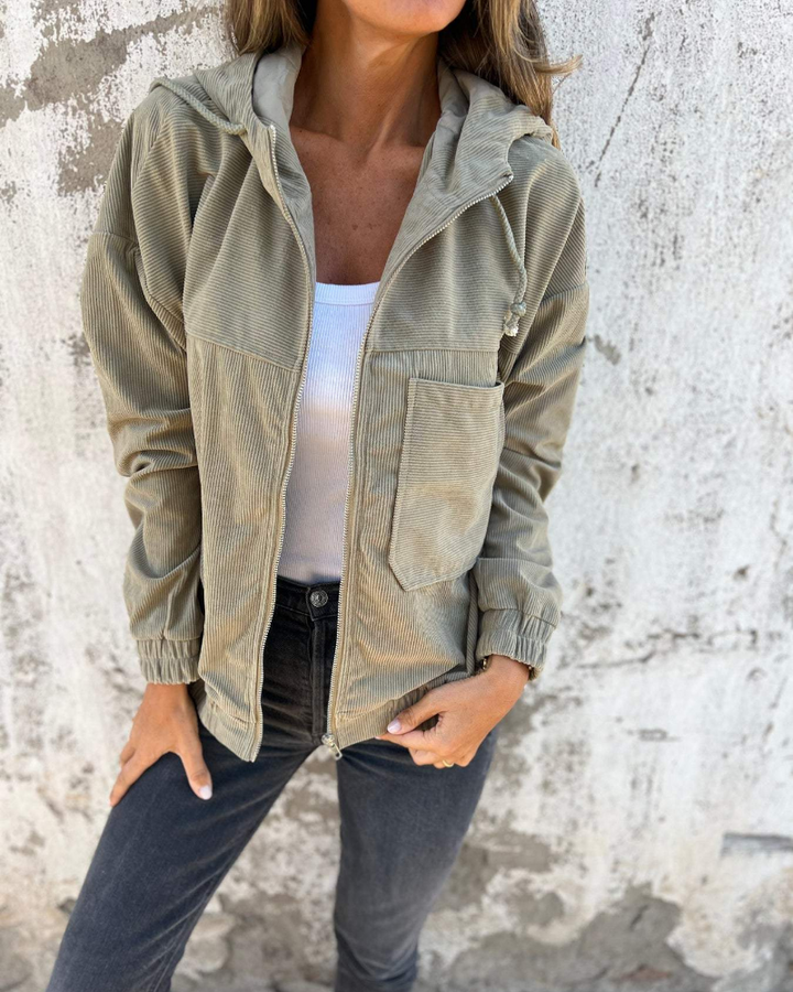 Ella – Corduroy Zip Jacket