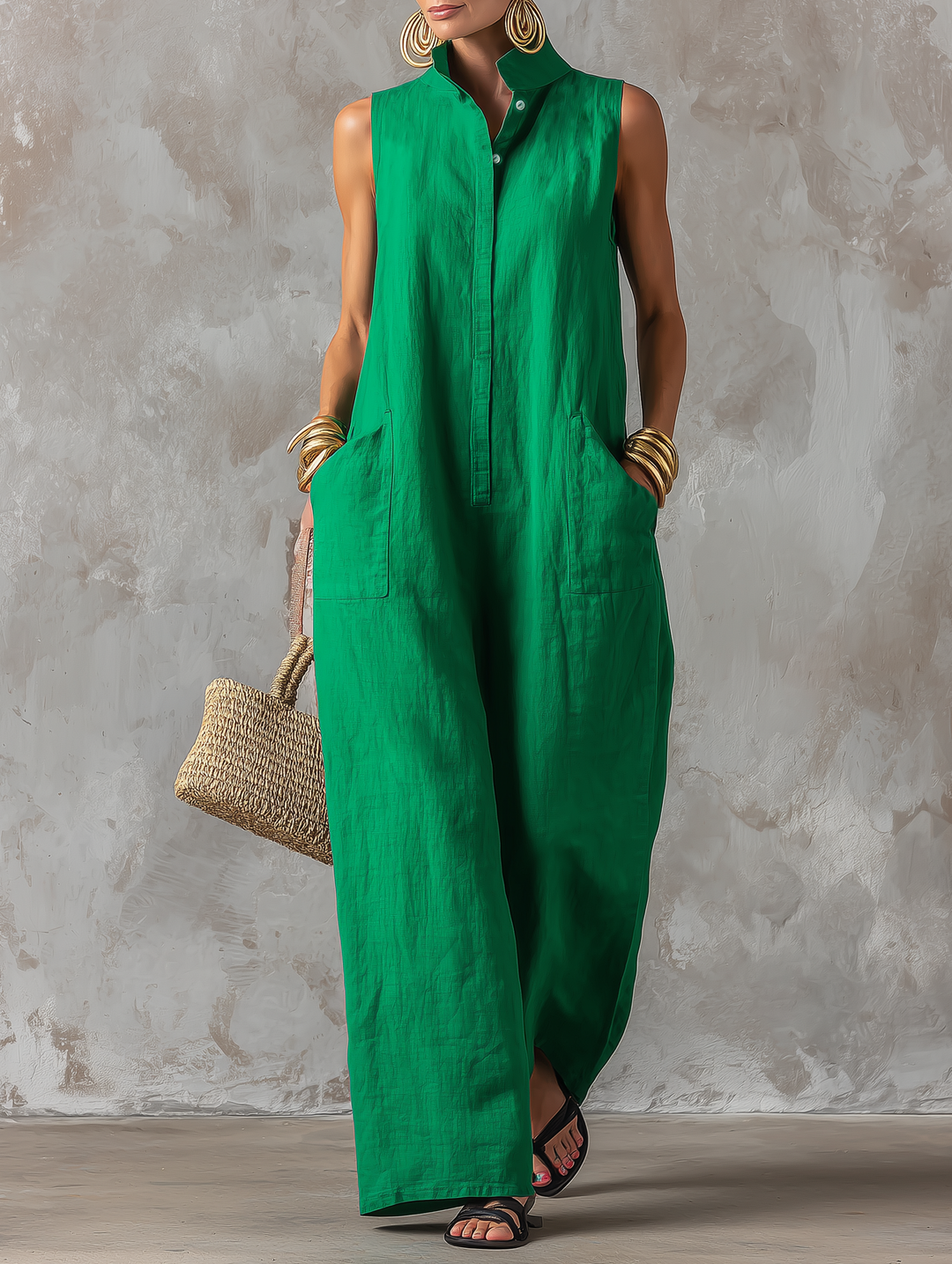 Jenna – Minimalist Sleeveless Jumpsuit