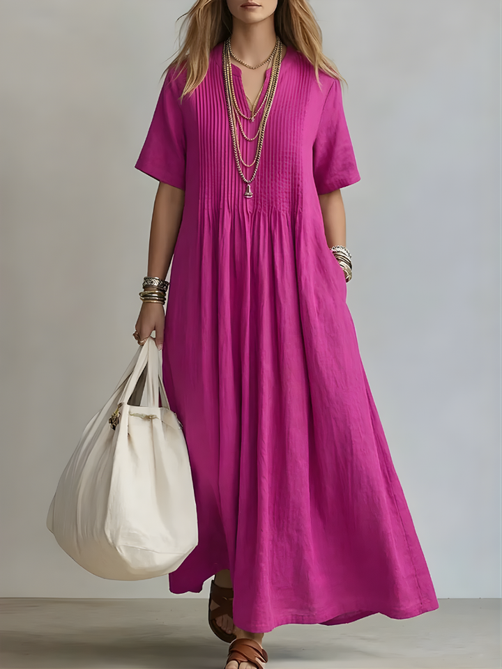 Soleil – V-Neck Maxi Dress