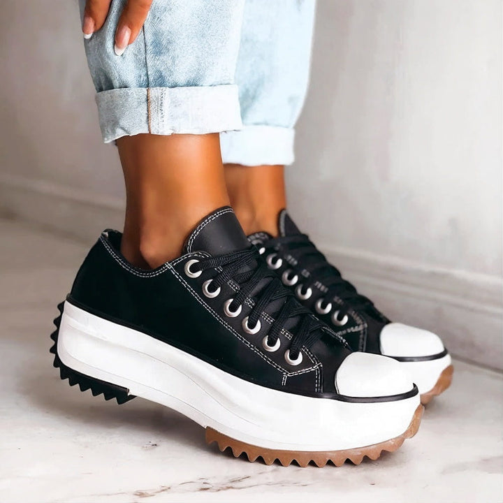 Mia - Canvas Lace-Up Sneaker