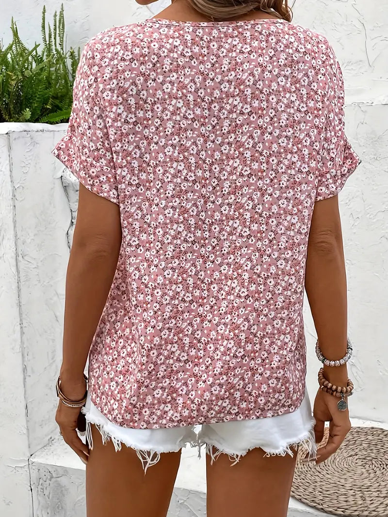 Bridget - Floral Drop Shoulder Top