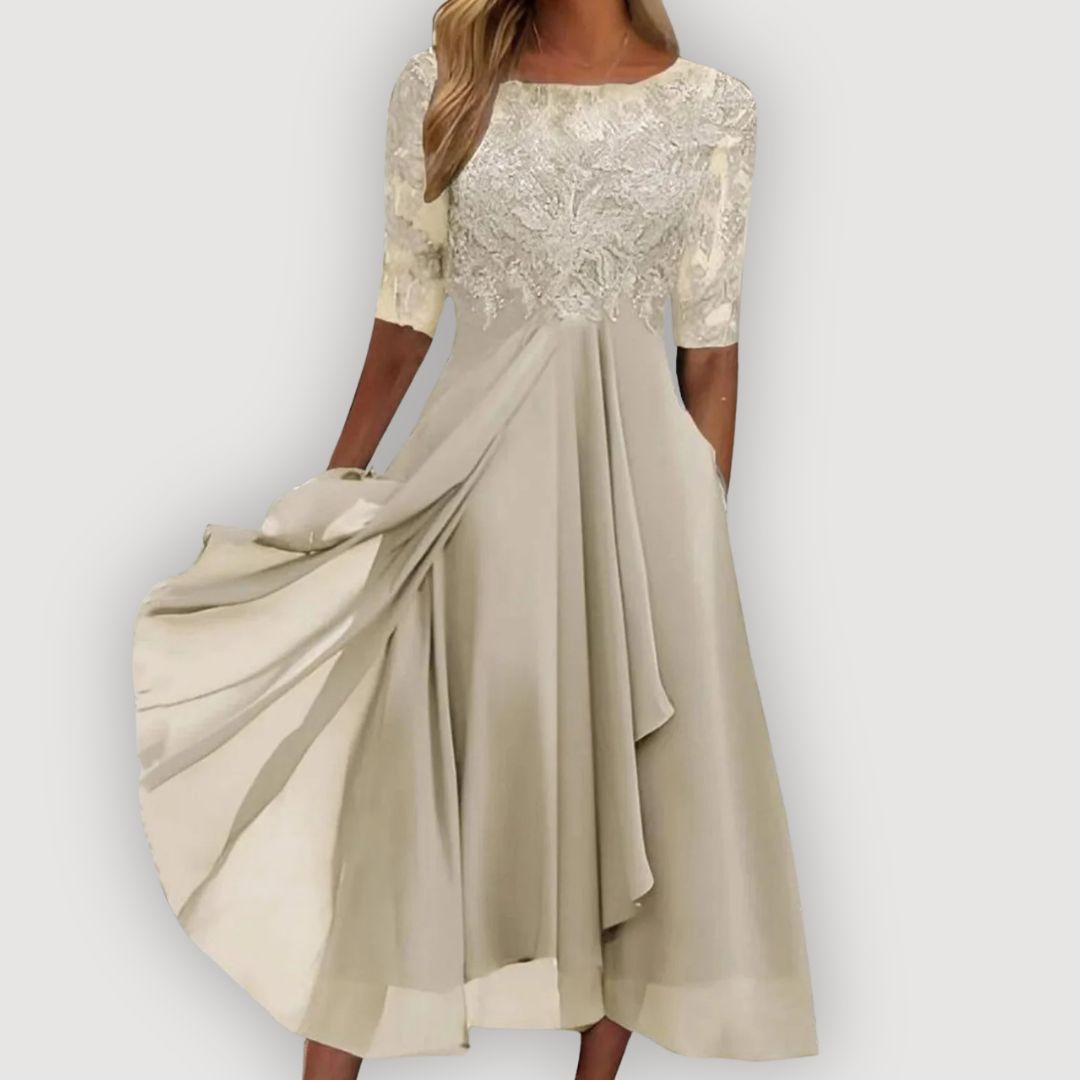 Isla – Chiffon Midi Dress