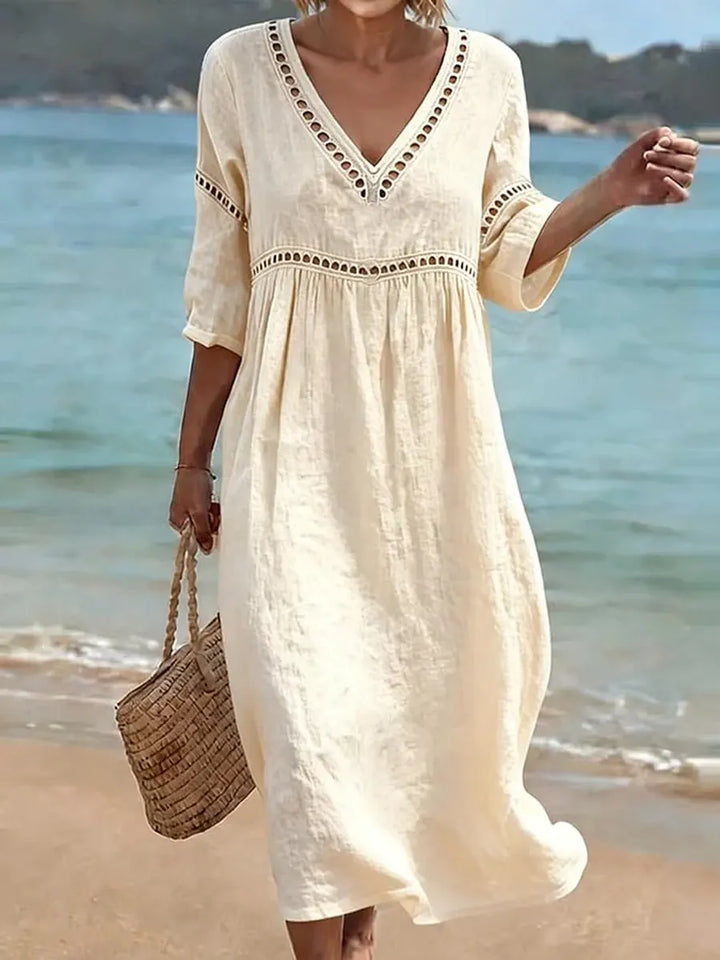 Blossom – Embroidered Maxi Dress