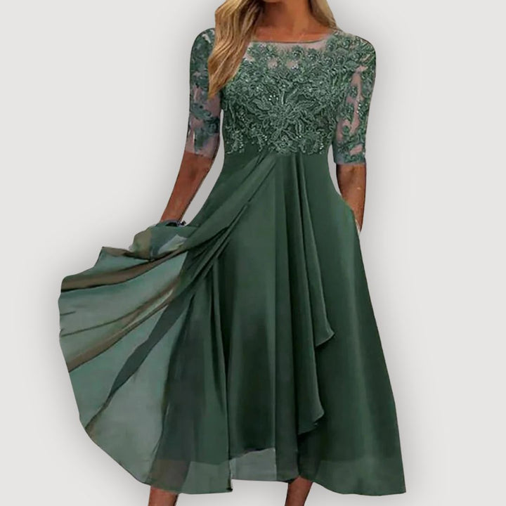 Isla – Chiffon Midi Dress