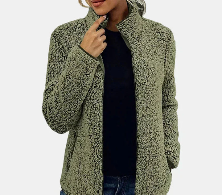 Xara – Cotton-Wool Zip Cardigan