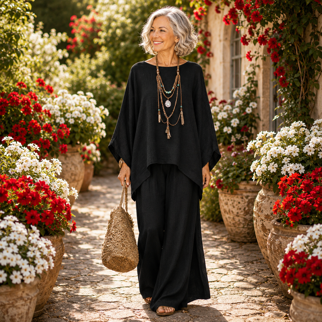 Sienna - Linen Blend Trouser Set