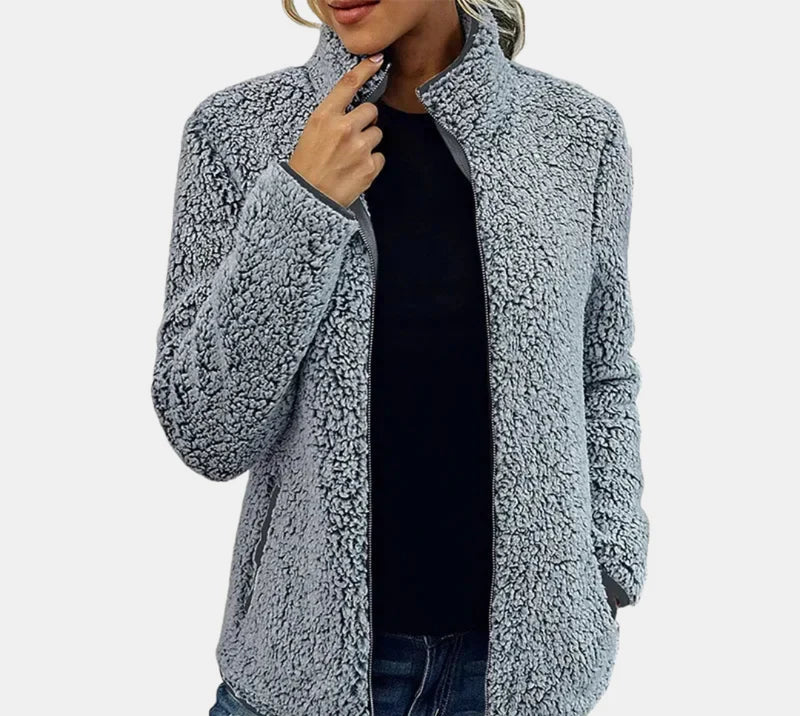 Xara – Cotton-Wool Zip Cardigan