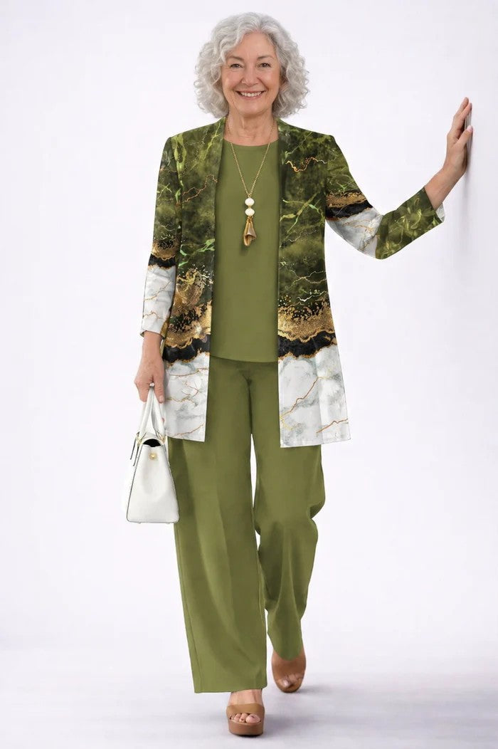 Lily - Three-Piece Shirt, Vest & Trouser Set
