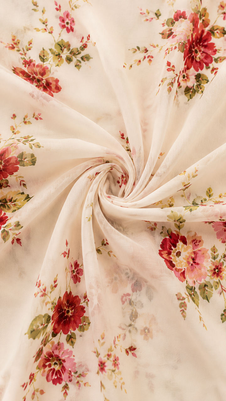 Sophia - Floral Pleated Maxi Dress
