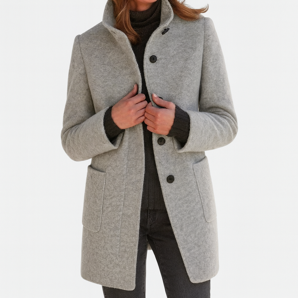 Aria – Stand Collar Relaxed Jacket