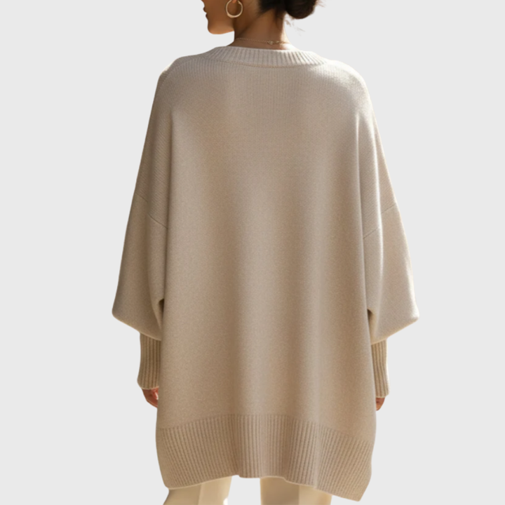 Oversized Poncho Knit Pullover