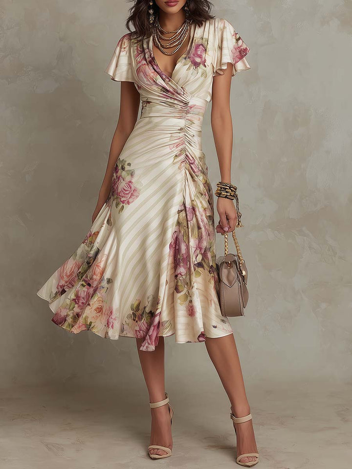 Síofra – Vintage Floral Midi Dress