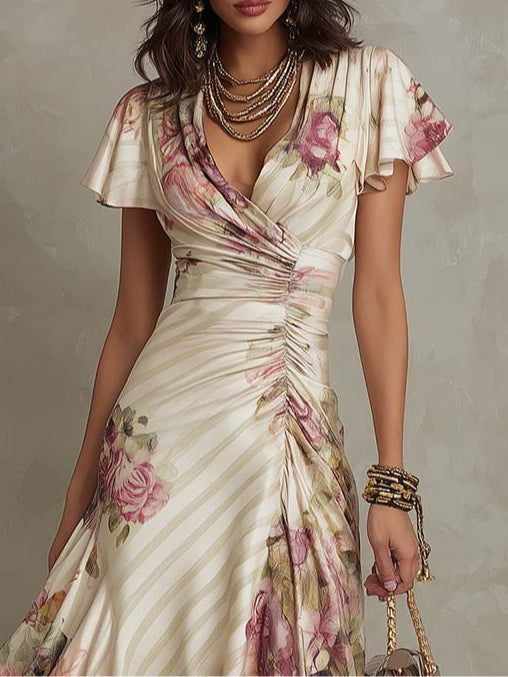 Síofra – Vintage Floral Midi Dress
