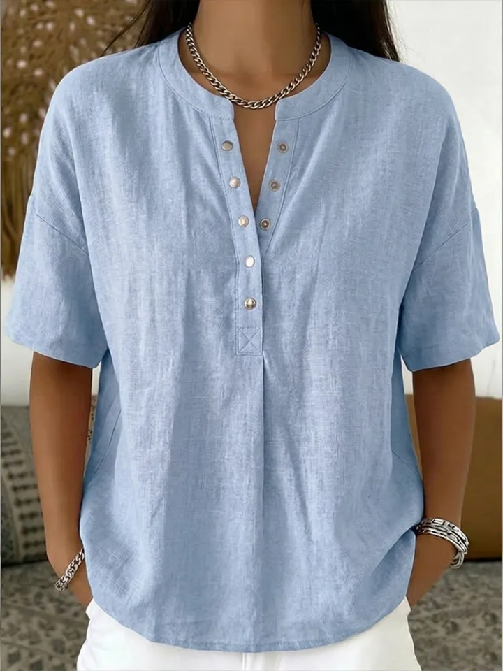 Vera – V-Neck Pullover Top