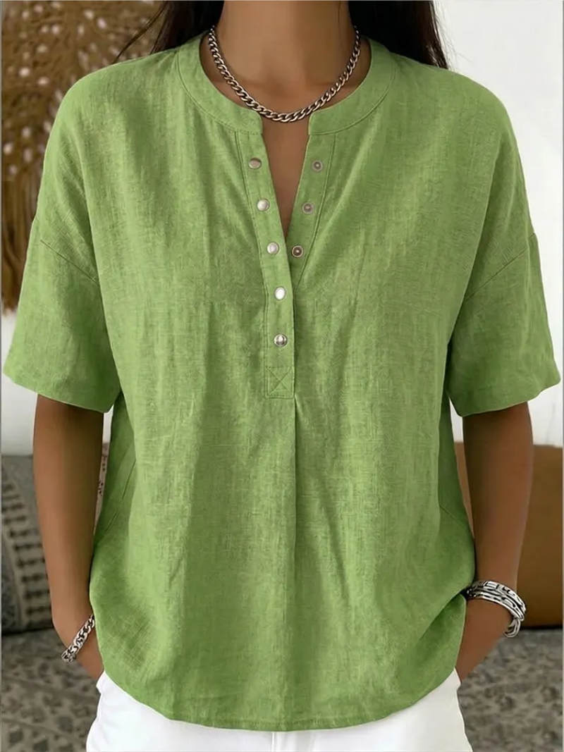 Vera – V-Neck Pullover Top