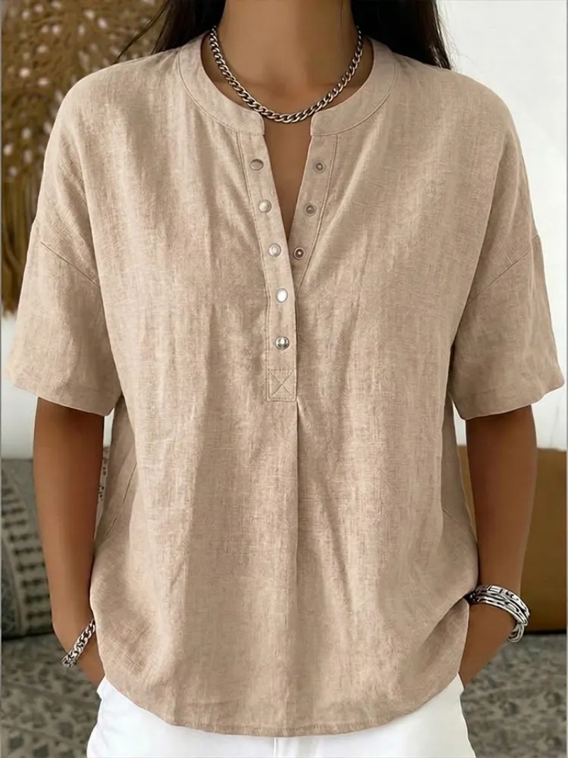 Vera – V-Neck Pullover Top