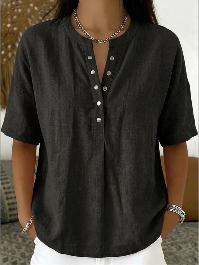 Vera – V-Neck Pullover Top