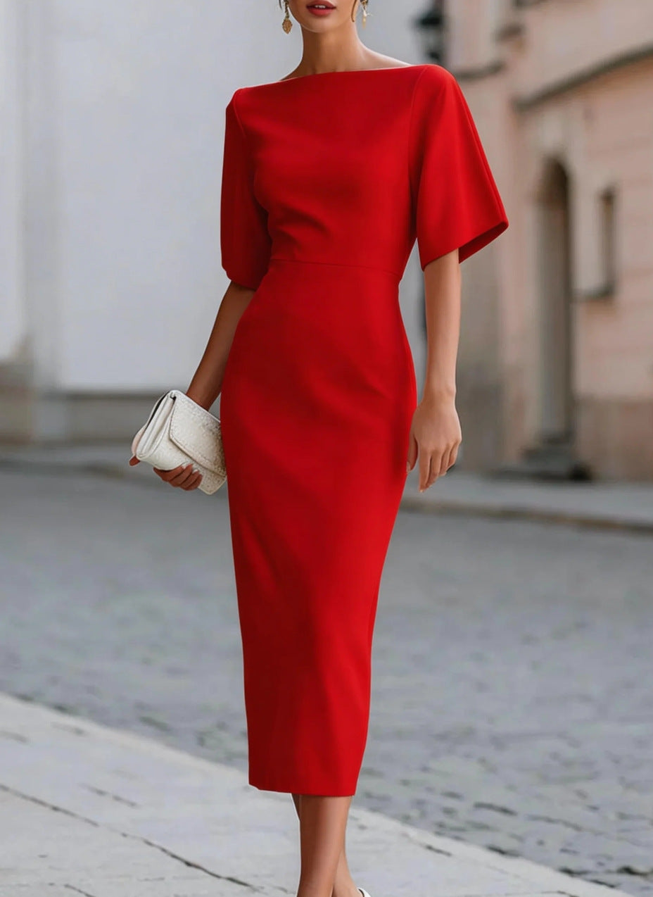 Tara - Off-Shoulder Midi Dress