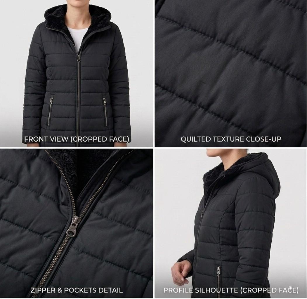 Nova – Hooded Check Puffer Jacket