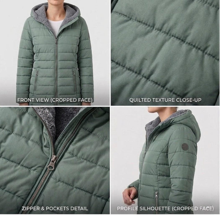 Nova – Hooded Check Puffer Jacket