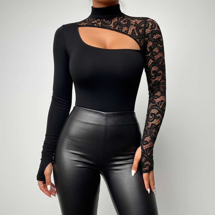 Lace Cutout Top