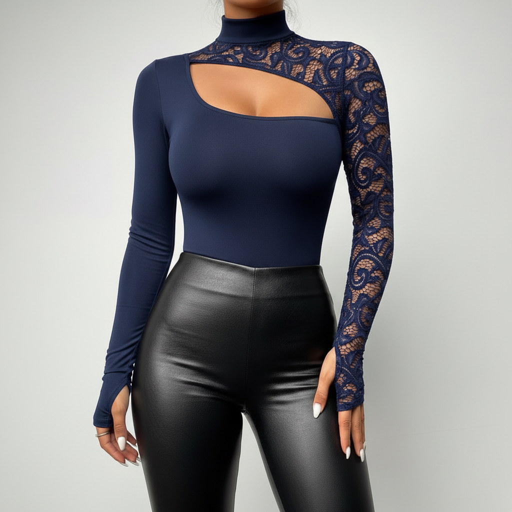 Lace Cutout Top