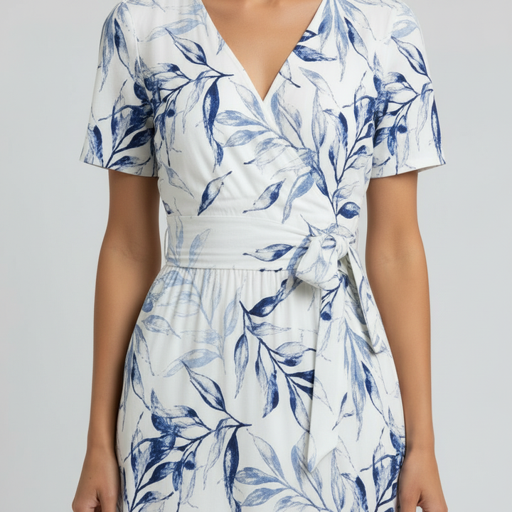Azure Botanical Dress