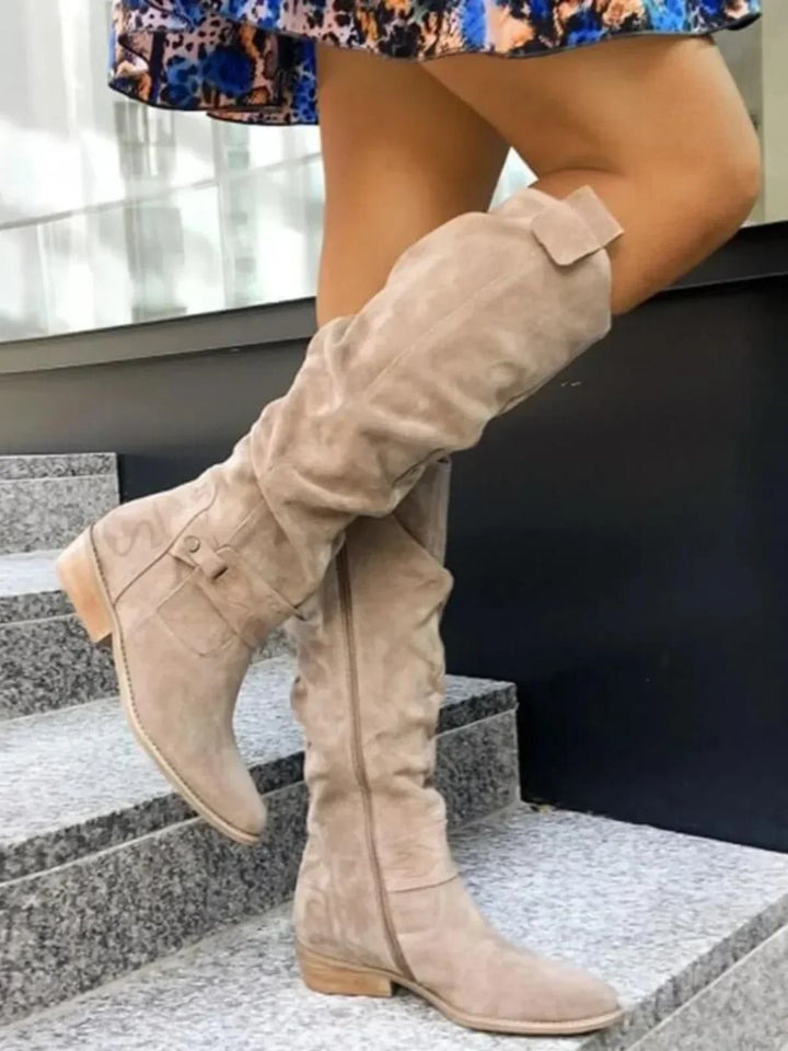 Siobhán - Knee-High Block Heel Boots