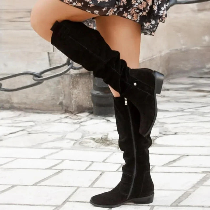 Siobhán - Knee-High Block Heel Boots