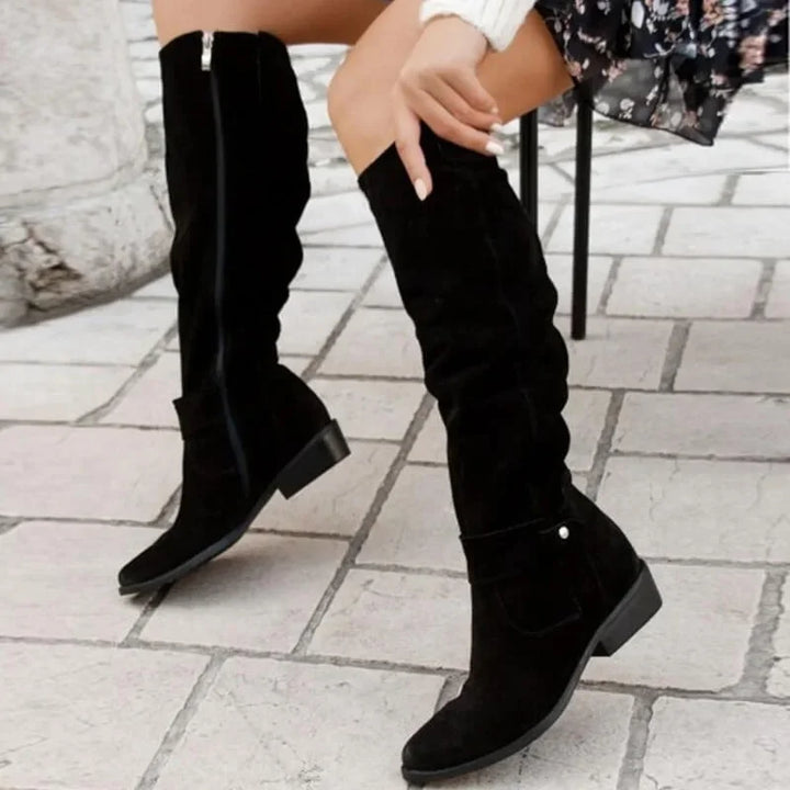Siobhán - Knee-High Block Heel Boots