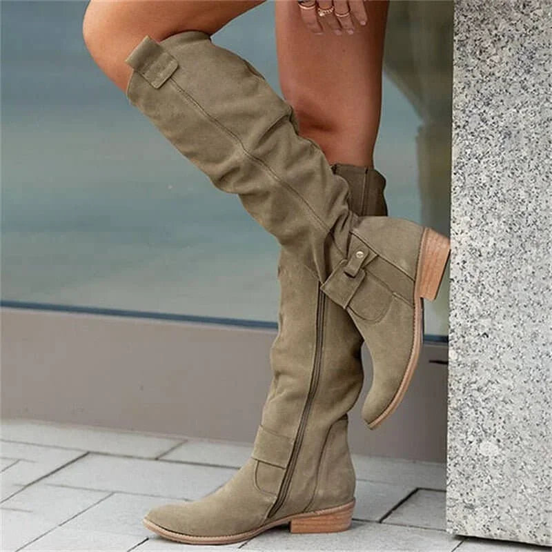 Siobhán - Knee-High Block Heel Boots