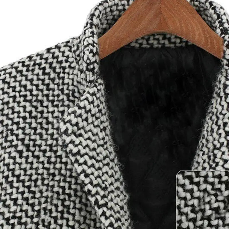 Elegant Houndstooth Coat