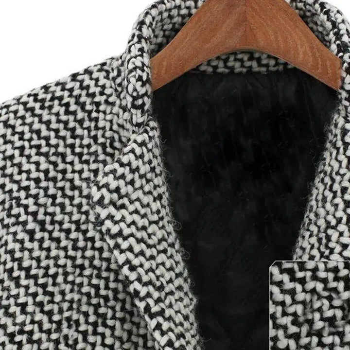 Elegant Houndstooth Coat