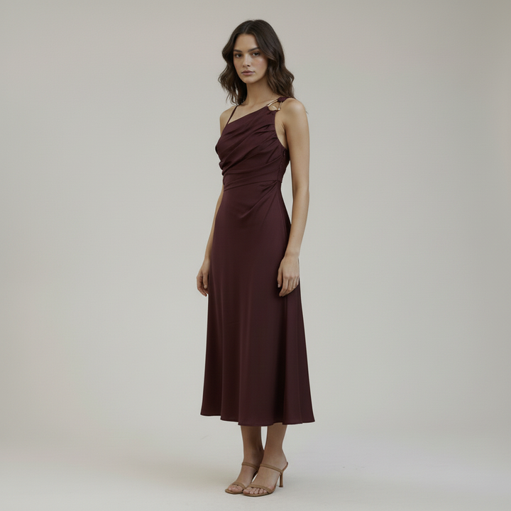 Bordeaux Strap Dress