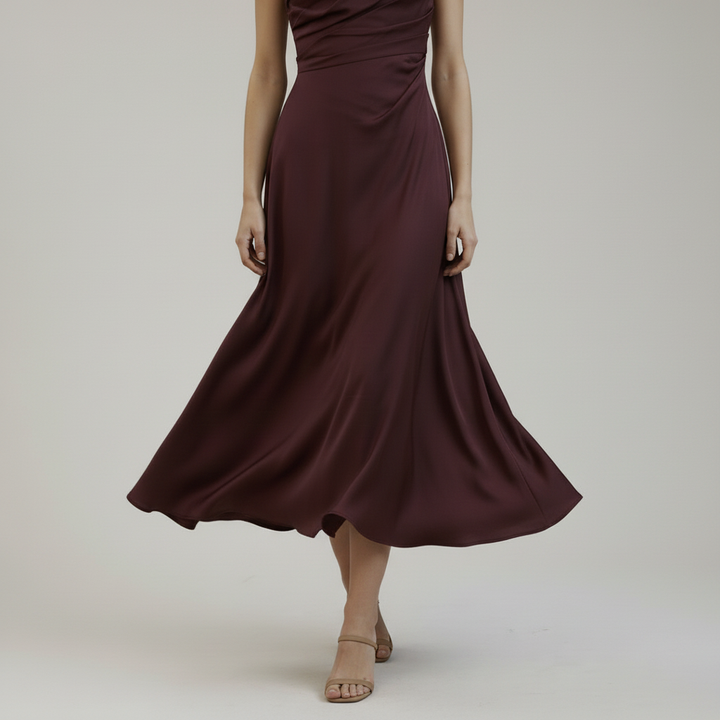 Bordeaux Strap Dress