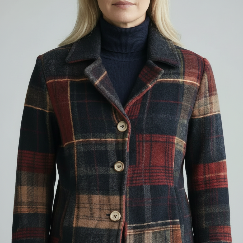 Patchwork Plaid Jacket