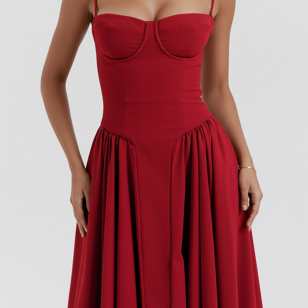 Aria Bustier Midi Dress