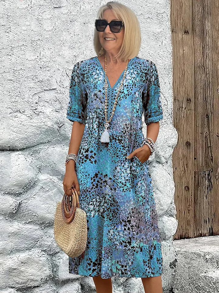 Roisin - Animal Print Midi Dress