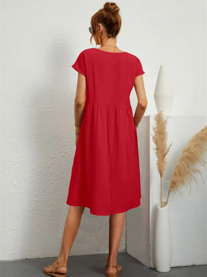Maeve - Linen Swing Midi Dress