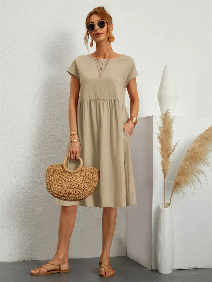Maeve - Linen Swing Midi Dress