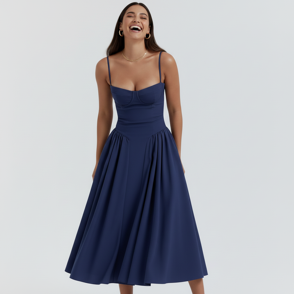 Aria Bustier Midi Dress