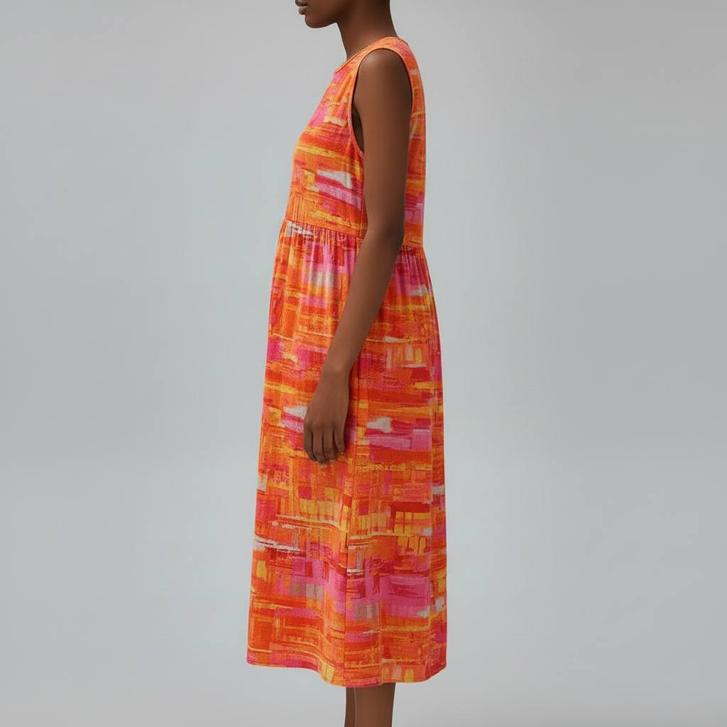 Mila Floral Print Midi Dress