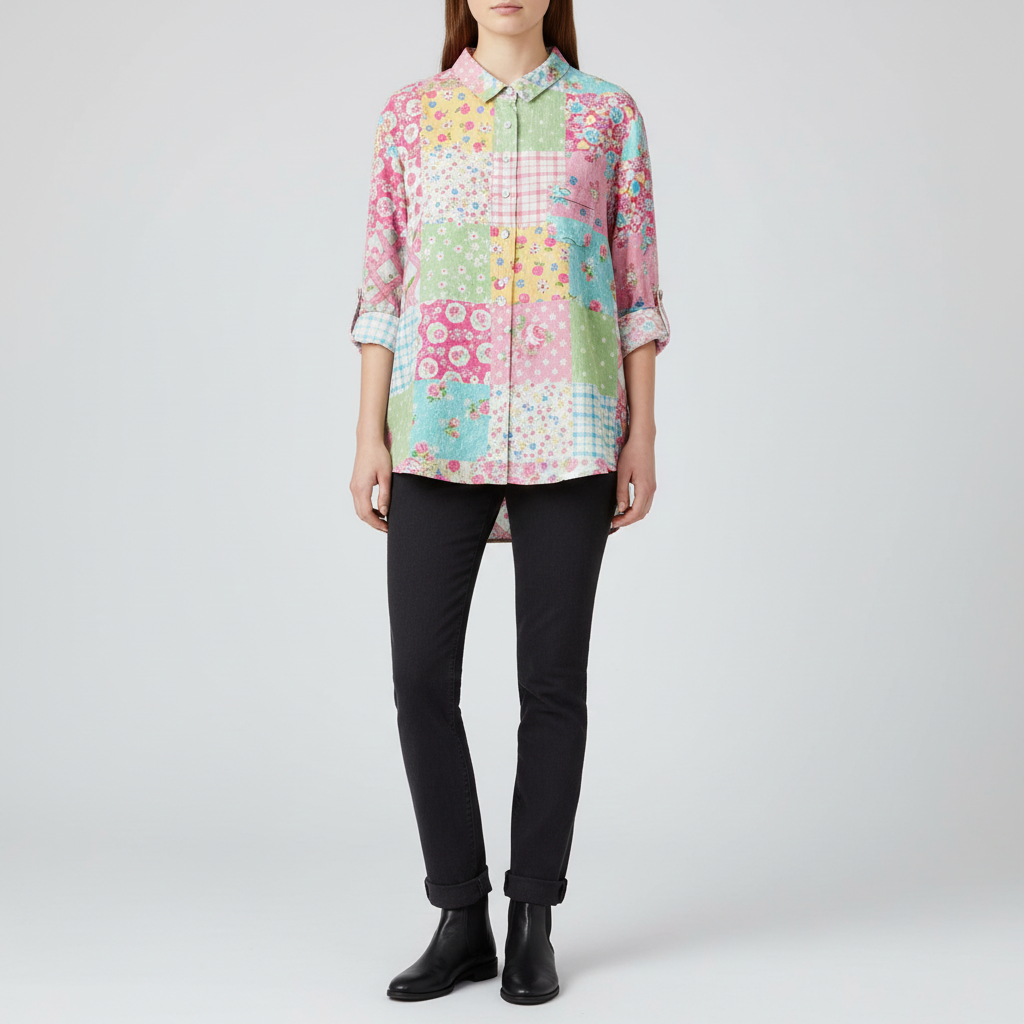 Celeste Patchwork Floral Shirt