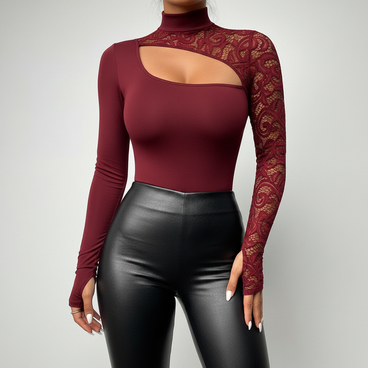 Lace Cutout Top