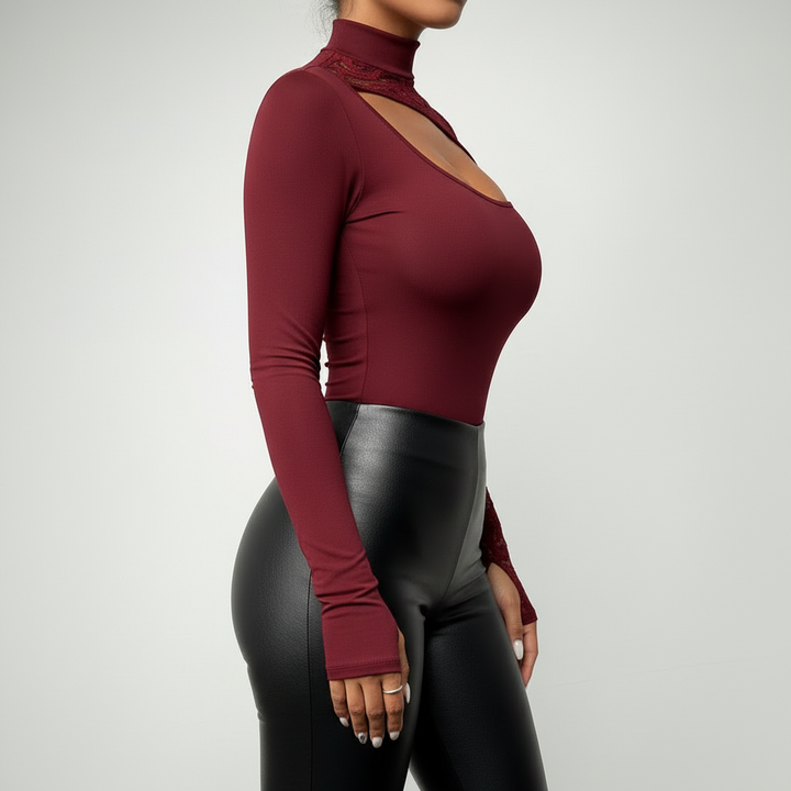 Lace Cutout Top