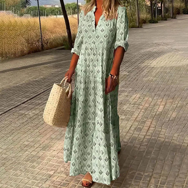 Celeste - Pleated Maxi Dress