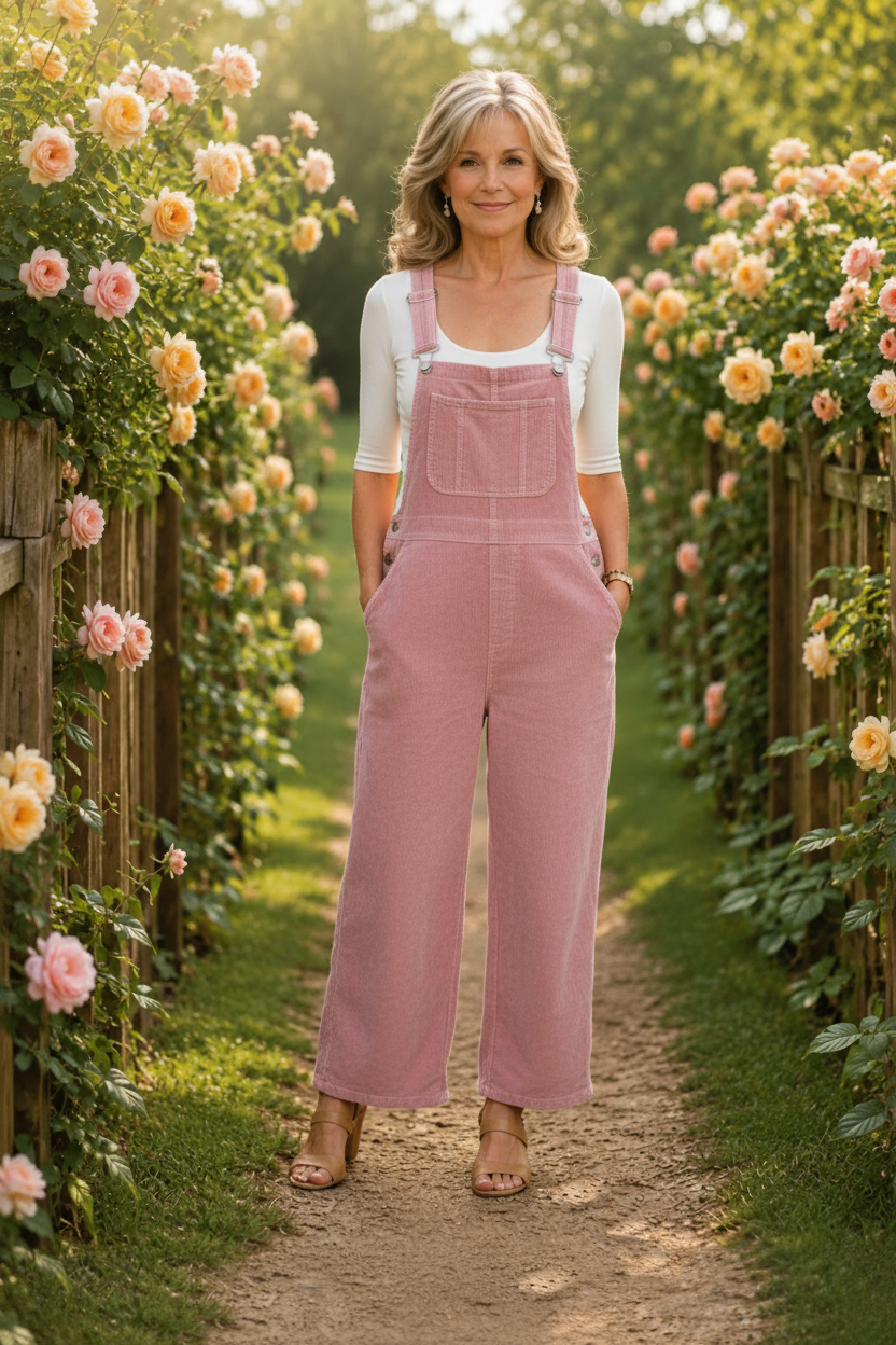 Roze jumpsuit